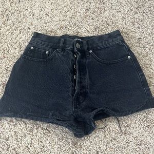 playboy by pacsun black jean shorts